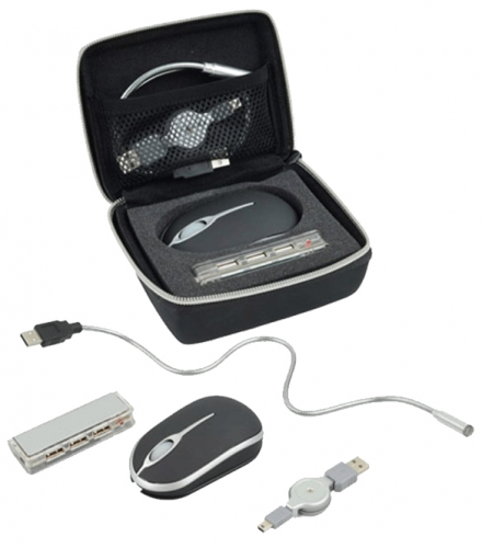 Оптическая мышка, USB Hub на 4 порта, лампа на гибком шнуре, работающая от USB, переходник